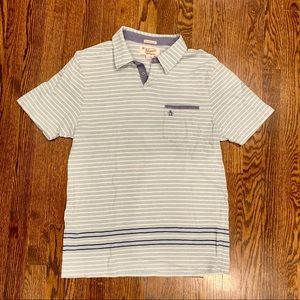 Light blue Penguin men’s short sleeve shirt knit